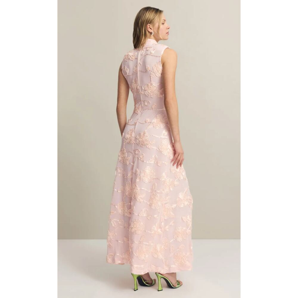 ROTATE Birger Christensen Flower Mesh Maxi Dress US 4 - Picture 2 of 8